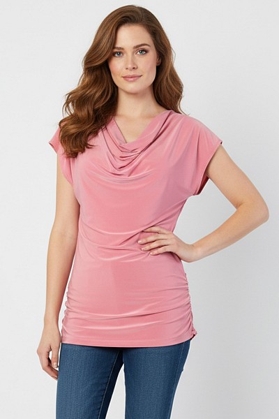 PT11655 SHORT SLEEVE WRINKLE FREE TOP